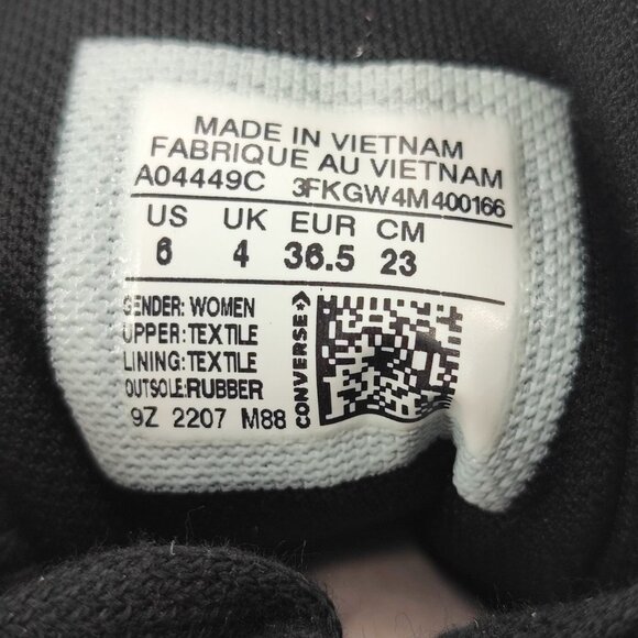 Converse Women's Platform Lugged Cozy Gray Sherpa Sneakers Size 6 - Picture 7 of 8